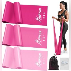 Hpygn Resistance Bands Pink 5.9in New